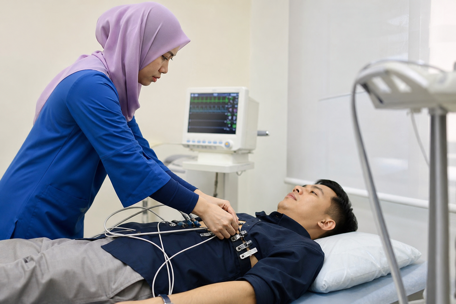 Routine ECG assessment in a cardiology clinic